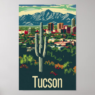 Póster Tucson Arizona USA Famoso Travel Place