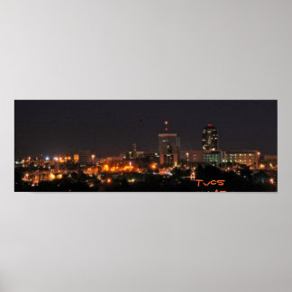 Póster Tucson de noche