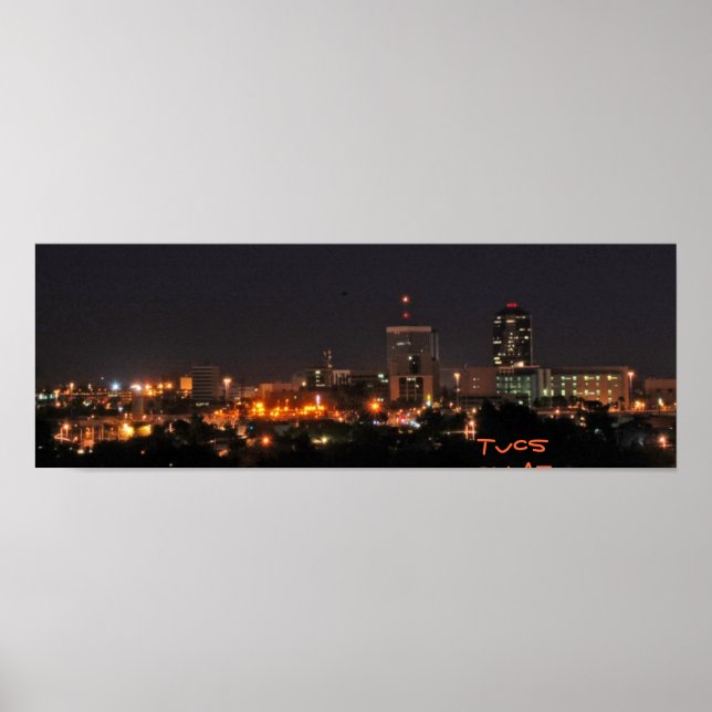 Póster Tucson de noche (Frente)