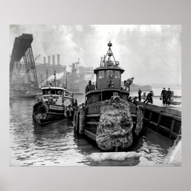 PÓSTER TUGBOATS DE NUEVA YORK 1946 (Frente)