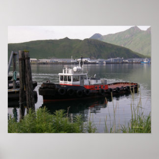 Póster Tuglanes de Saratoga en el puerto holandés, Alaska