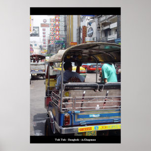 Póster Tuk Tuk Bangkok