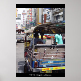 Póster Tuk Tuk Bangkok