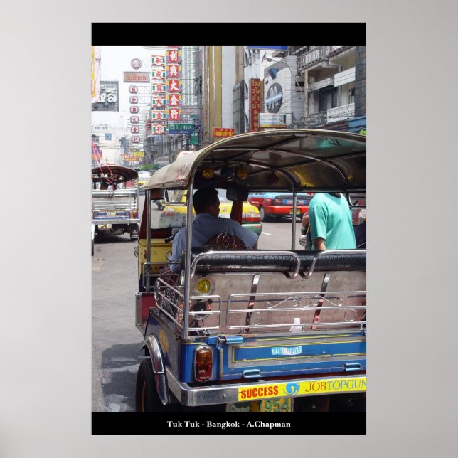 Póster Tuk Tuk Bangkok (Frente)
