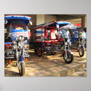 Póster Tuk Tuk Showroom ... Udon Thani, Isaan
