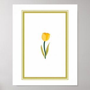 Póster Tulip amarillo