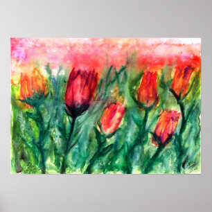 Póster tulipán
