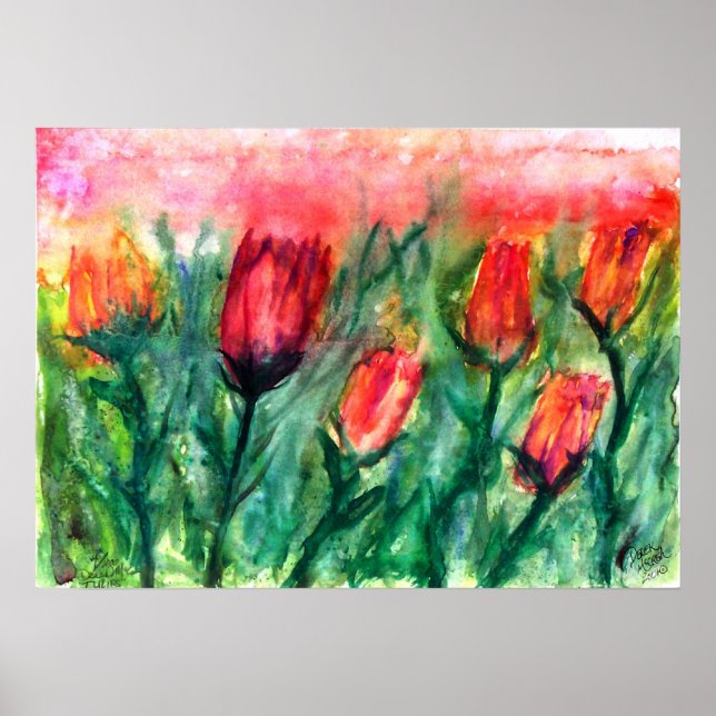 Póster tulipán (Frente)