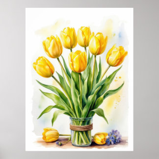 Póster Tulipanes