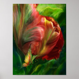 Póster Tulipanes-Colores De Paraíso