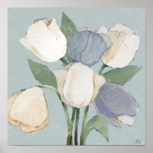 Póster Tulipanes franceses
