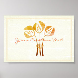 Póster Tulipanes personalizados