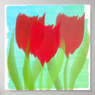 Póster Tulipanes personalizados