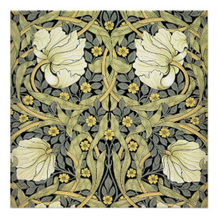 Póster Tulipanes Pimpernel Arte Botánico de William Morri