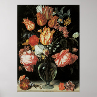 Póster Tulipanes y Rosas Poster de arreglos florales
