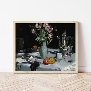 Póster Tulipanes y una olla de café   Samuel John Peploe