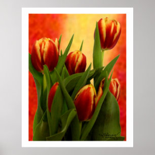 Póster Tulips - Gibney 2010 Los regalos del MUSEO Zazzle