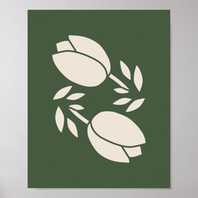 Póster Tulips Green (Frente)