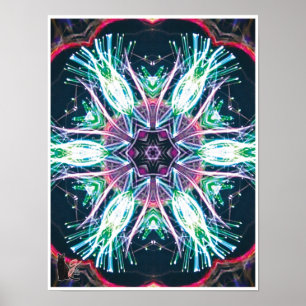 Póster Tulips Kaleidoscope