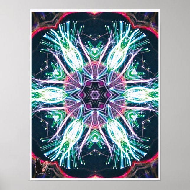 Póster Tulips Kaleidoscope (Frente)