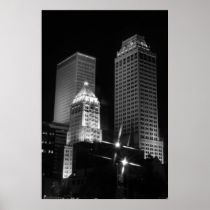 Póster Tulsa después de blanco y negro oscuro, 2010