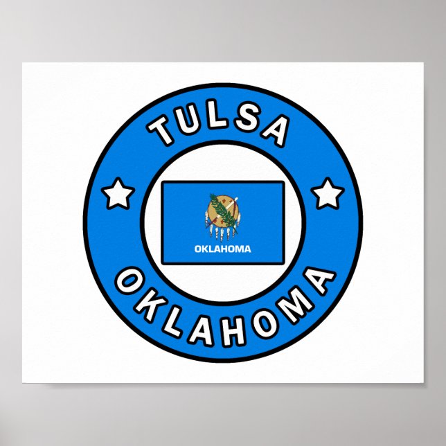 Póster Tulsa Oklahoma (Frente)