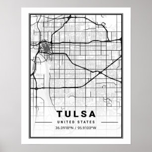 Póster Tulsa Oklahoma, EE.UU.
