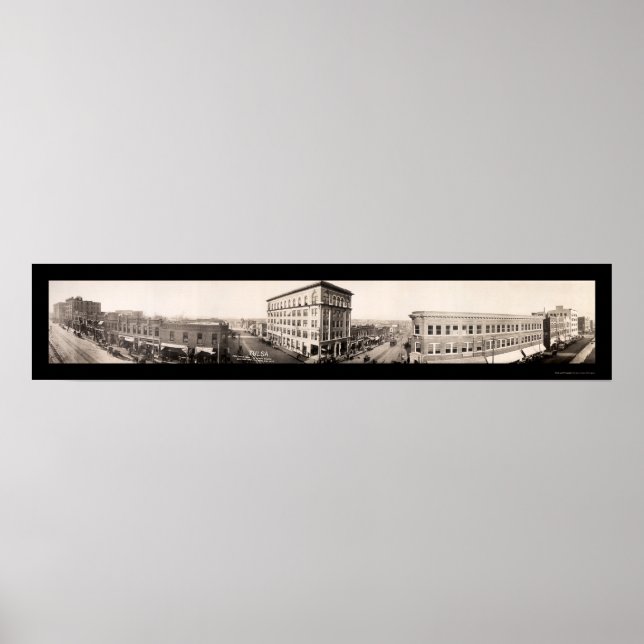 Póster Tulsa, Oklahoma Foto 1910 (Frente)