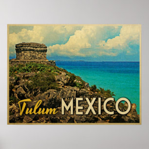 Póster Tulum Mexico
