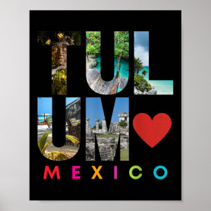Póster Tulum Mexico 2022 Vacation Beach Matching Family G