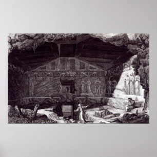 Póster Tumba de Etruscan, c.1780