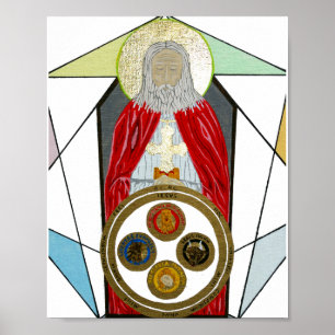 Póster Tumba de Rosenkreutz cristiano