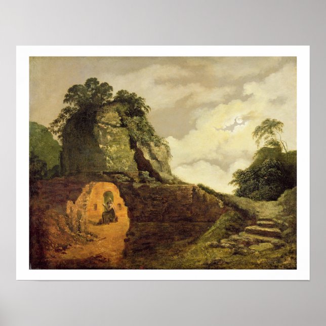 Póster Tumba de Virgilia a la luz de la luna con Silius I (Frente)