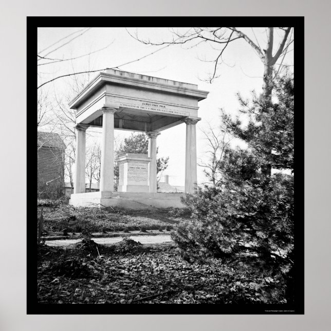 Póster Tumba del presidente James Polk en Nashville, TN 1 (Frente)