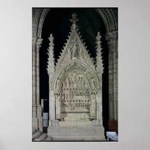 Póster Tumba del rey de Dagobert I de las cartas francas