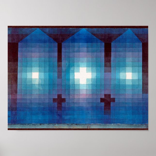 Póster Tumba en tres, Klee (Frente)