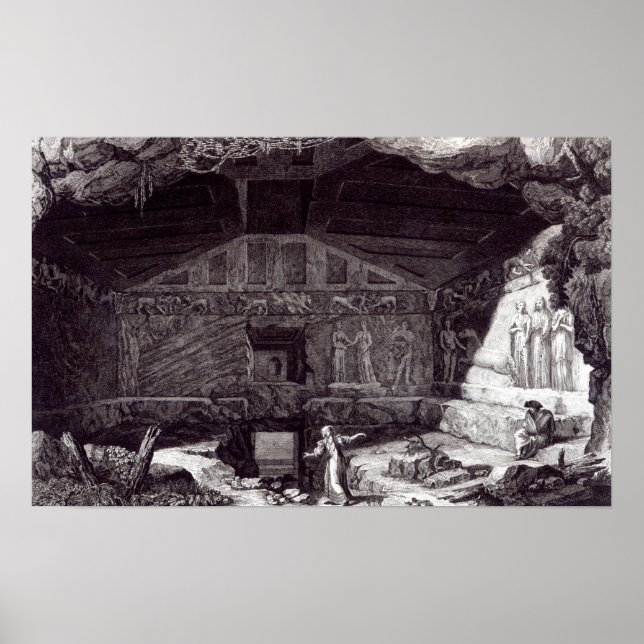 Póster Tumba etrusca, c.1780 (Frente)