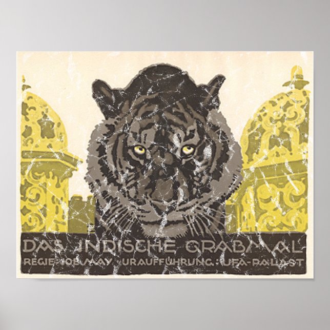 Póster Tumba india - angustiada (Frente)