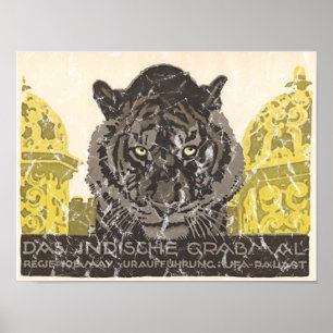 Póster Tumba india - apenada