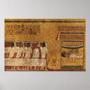 Póster Tumba Tutankhamun, pared este de la historia egipc