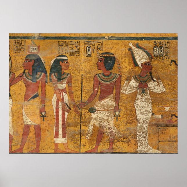 Póster Tumba Tutankhamun, pared norte por historia egipci (Frente)