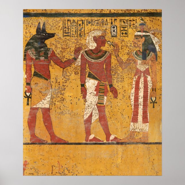 Póster Tumba Tutankhamun, pared sur de la historia egipci (Frente)