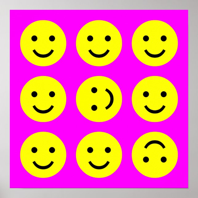 Póster Tumblando - Sobre el rosa magenta (Frente)