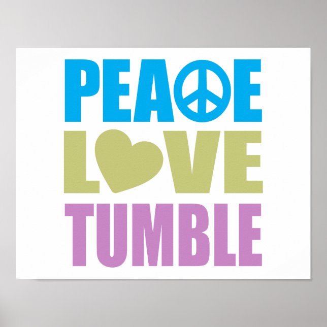 Póster Tumblor de amor por la paz (Frente)