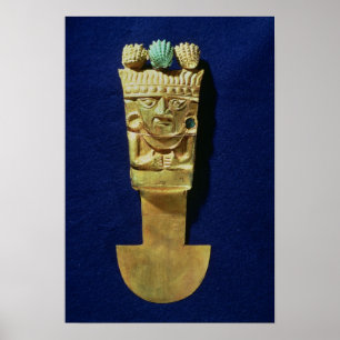 Póster Tumi or ceremonial knife in the shape of