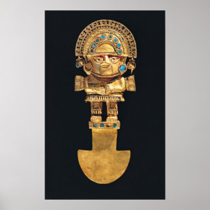 Póster Tumi or ceremonial knife in the shape of
