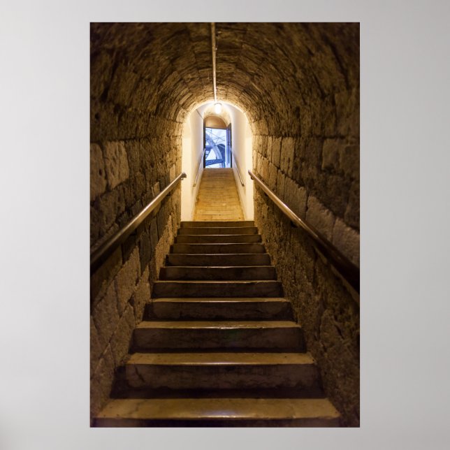 Póster Túnel a una antigua mina de sal (Frente)