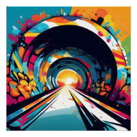 Túnel con graffiti