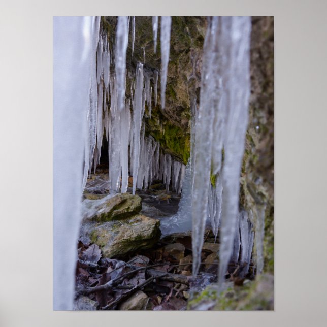 Póster Túnel Cueva De Hielo (Frente)