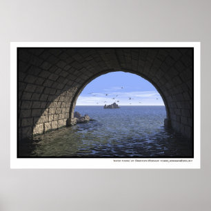 Póster túnel de agua